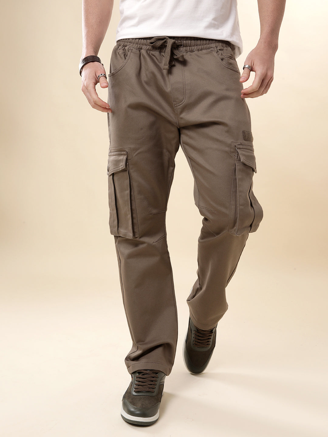 Khaki Blend Classic Cargo Jogger