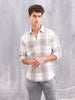 Neutral Check Pattern Casual Shirt – A Refined Everyday Essential | Grey