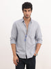 Solid Slim Fit Full Sleeve Shirt | Light Blue