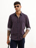 Regular Fit Striped Shirt | Navy Blue