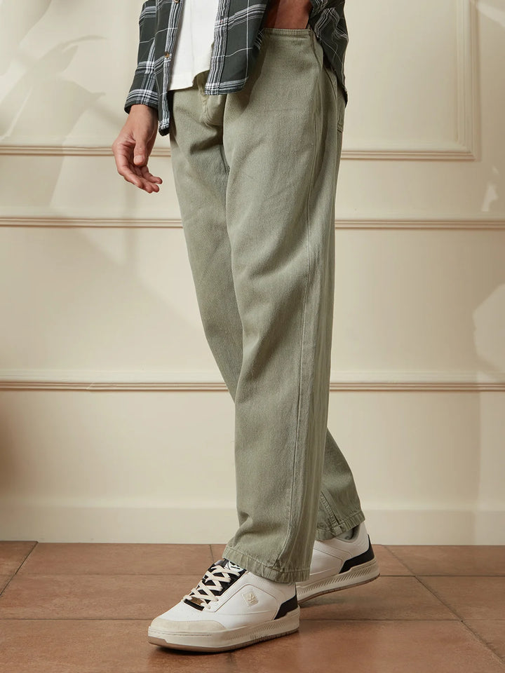 Casual Anti Fit Jeans | Green