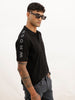 Solid Slim Fit Polo T-Shirt | Black