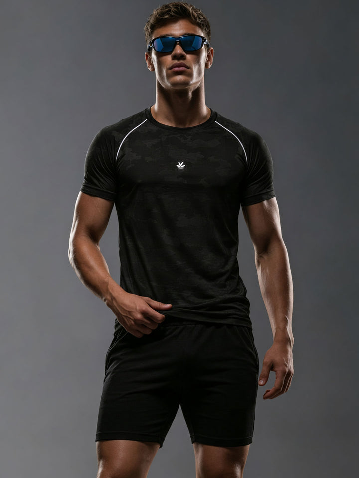 Stealth Camo Active Tee | Active |  Black