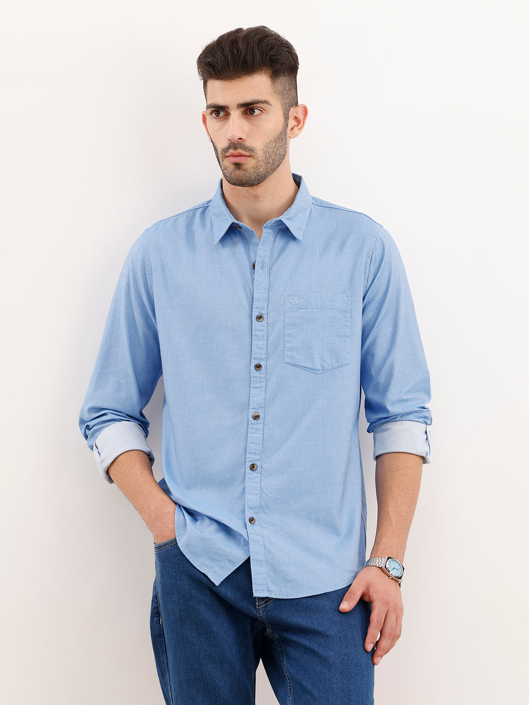 Classic Regular Fit Shirt | Light Blue