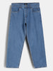 Loose Fit Faded Denim Jeans | Light Blue