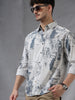 Printed Abstract Grey AOP Shirt