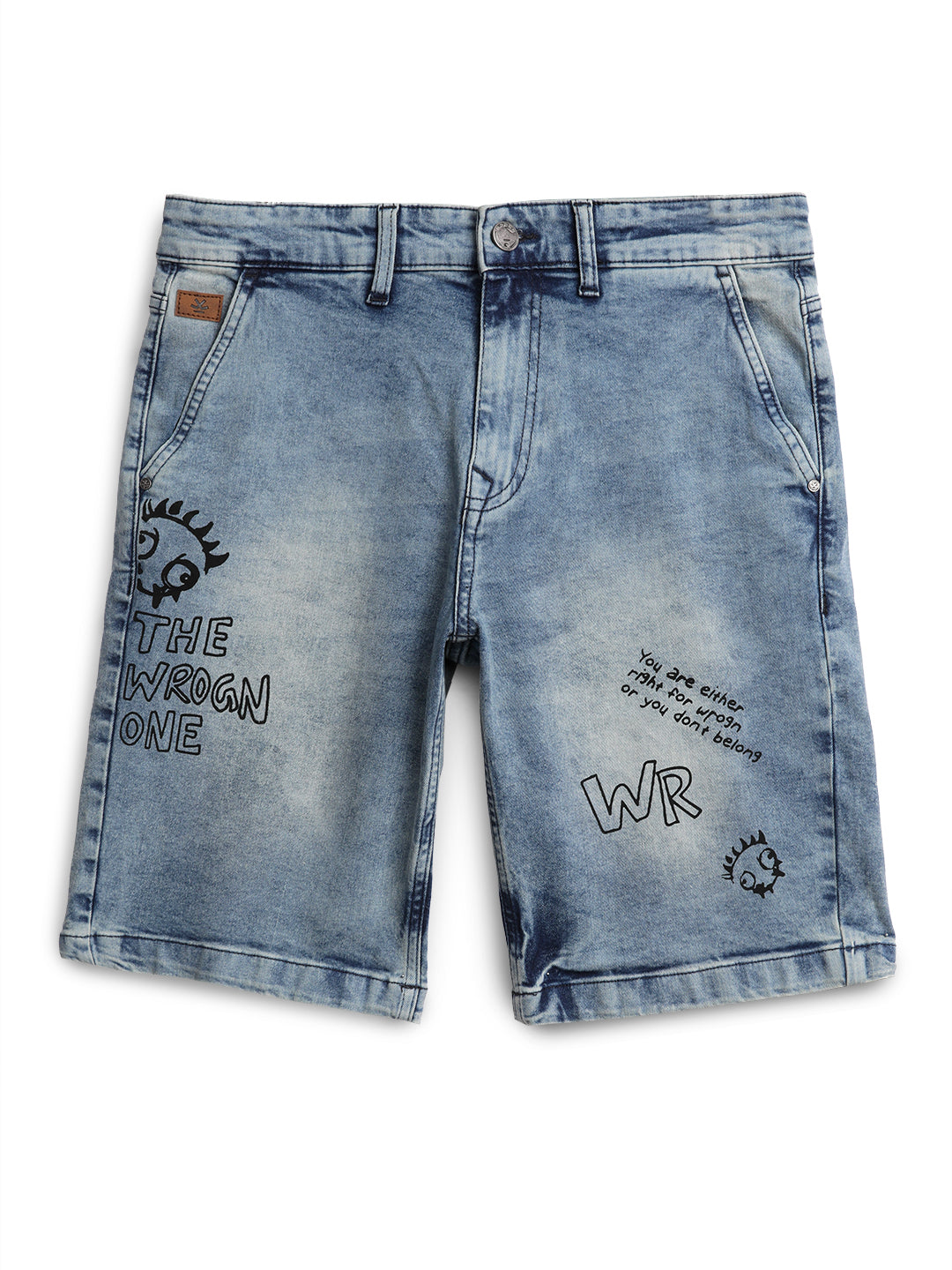 Wrogn Monster Denim Shorts