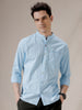 Mandarin Collar Long Sleeve Shirt