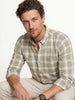 Regular Slim Fit Checkered Shirt | Khaki