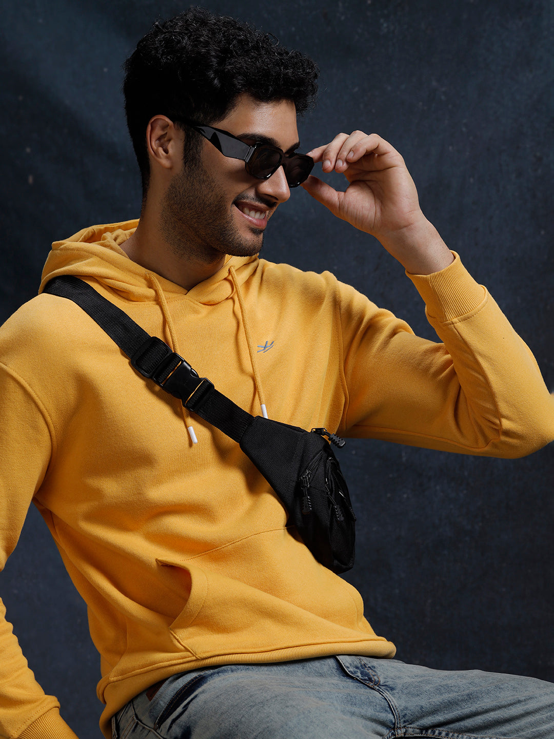 Urban Classic Solid Yellow Hoodie