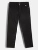 Solid Slim Fit Denim Jeans | Black