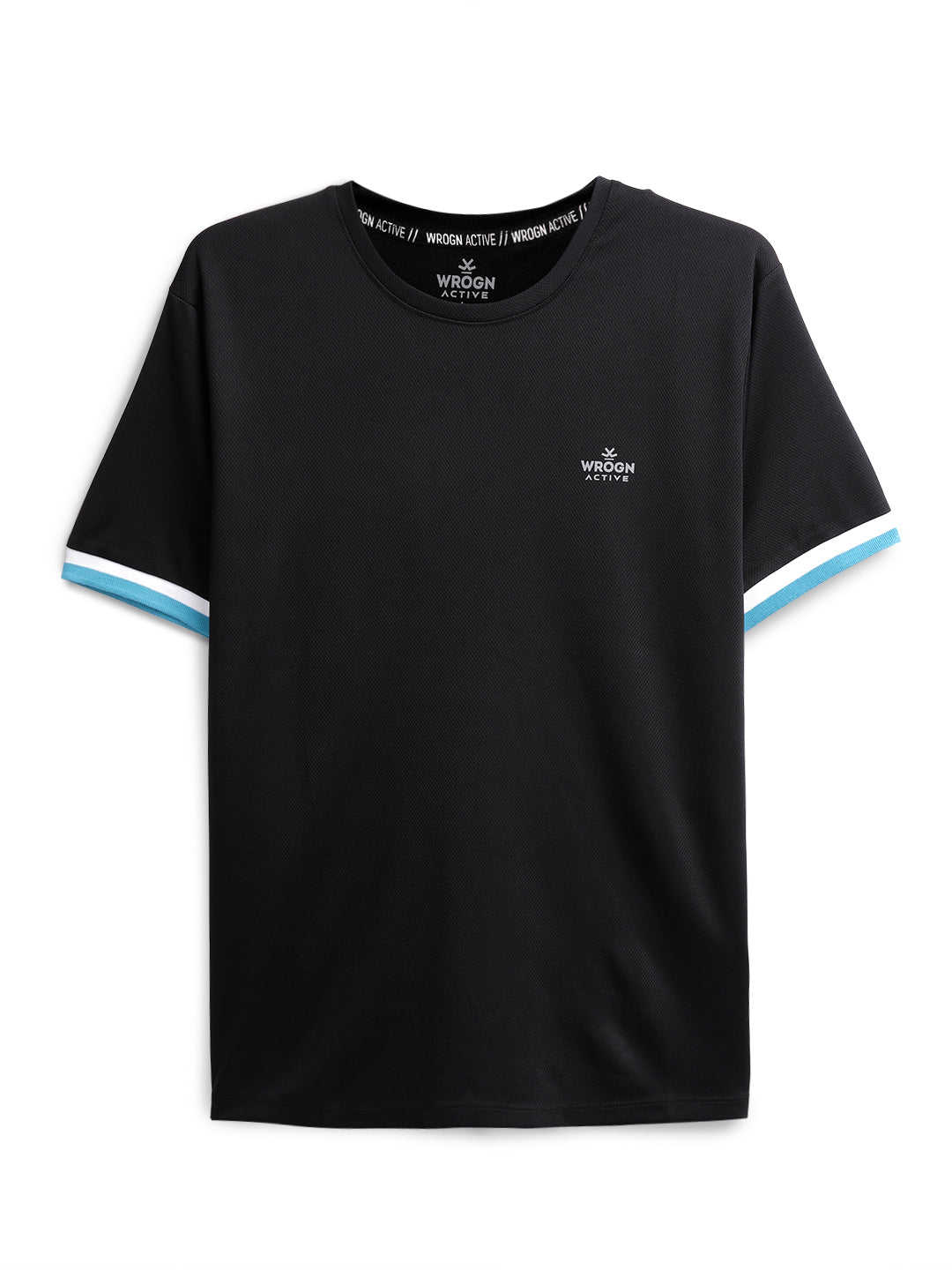 Premium Black Contrast Sleeve T-Shirt