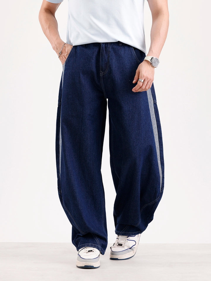 Classic Baloon Fit Jeans   |  Blue