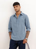 Classic Slim Fit Striped Shirt | Blue