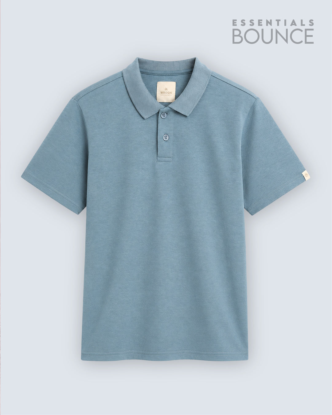 No Brainer Bounce Regular Fit Polo T-Shirt | Essential | Light Blue
