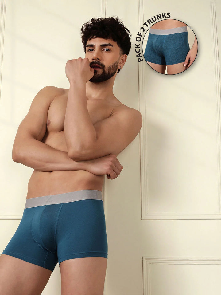 Pure Comfort Solid & Print 2-Pack Trunks