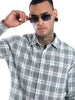 Premium Green Checked Slim Fit Shirt