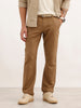 Solid Straight Fit Trouser | Khaki