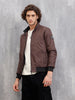 Soild Casual Bomber Jacket | Brown