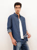 Solid Regular Fit Full Sleeve Shirt | Blue