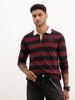 Regular Fit Full Sleeve Polo T-Shirt | Maroon