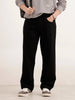 Solid Loose Fit Denim Jeans | Black