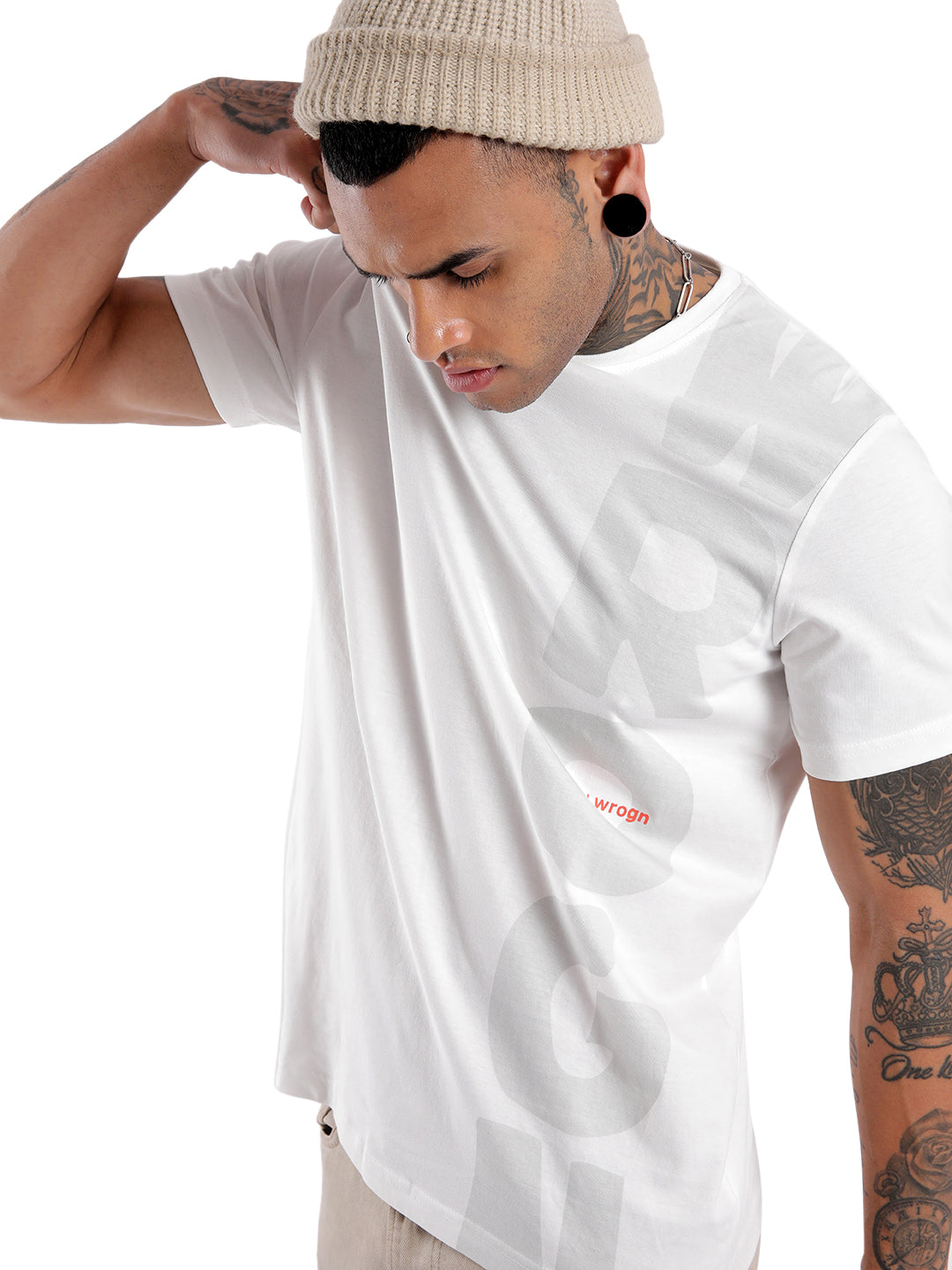 White Slim Fit Crew Neck T-Shirt