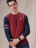 Raglan Long Sleeve Maroon T-Shirt