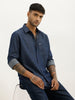 Classic Slim Fit Denim Shirt | Blue