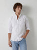 Solid Regular Fit Full Sleeve Shirt | White