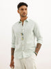 Solid Slim Fit Full Sleeve Shirt | Light Green