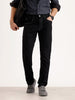 Solid Slim Fit Denim Jeans | Black