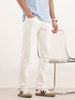 Solid Slim Fit Denim Jeans | White