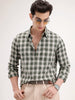 Regular Fit Checkered Shirt | Light Green