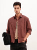 Comfort Fit Double Pocket Overdyed Shirt | Brown