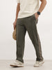 Relaxed Fit Double Stripe Jogger | Olive