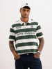 Comfort Fit Placement Printed Polo T-Shirt | Off White