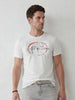 Distressed Graphic Slim Fit T-Shirt | Off White