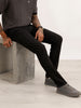 Slim Fit Solid Denim Jeans | Black