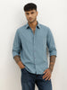 Solid Slim Fit Full Sleeve Shirt | Dark Blue