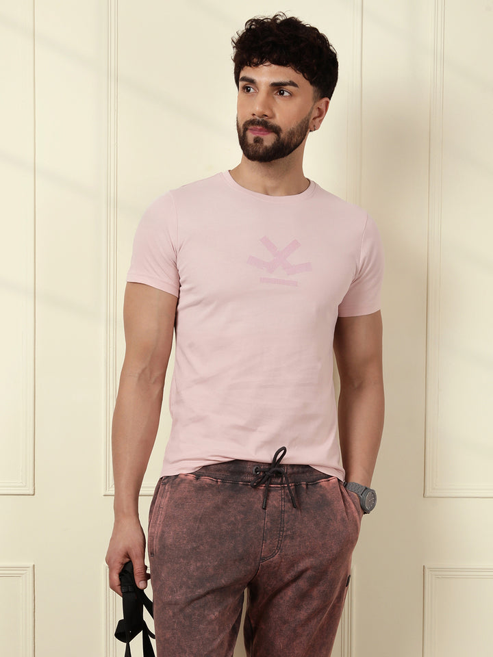 Washed Slim Fit T-Shirt | Pink