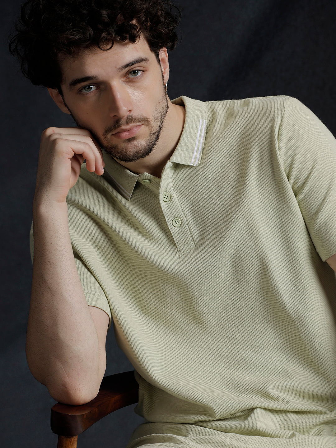 Solid Drip Polo T-Shirt