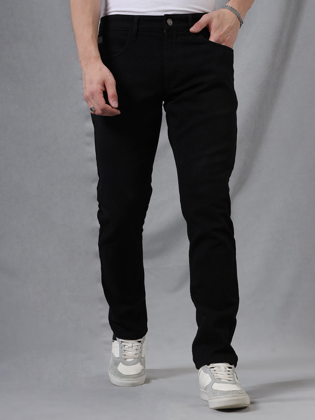 Stay Black Straight Fit Jeans