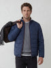 Solid Regular Fit Puffer Jacket | Blue