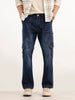Classic Relaxed Fit Denim Cargos | Dark Blue