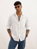 Solid Regular Fit Full Sleeve Shirt | White | WWSH9126F