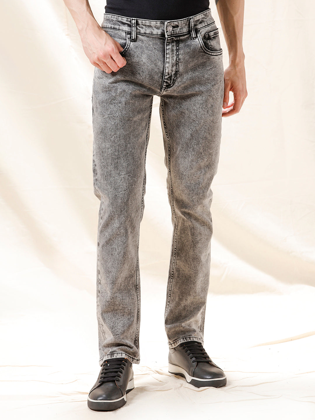 Acid Washed Denim Jeans