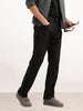 Solid Relaxed Mid Rise Denim Jeans | Black | WQJN2479M