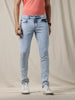 Soft Blue Mid Rise Jeans