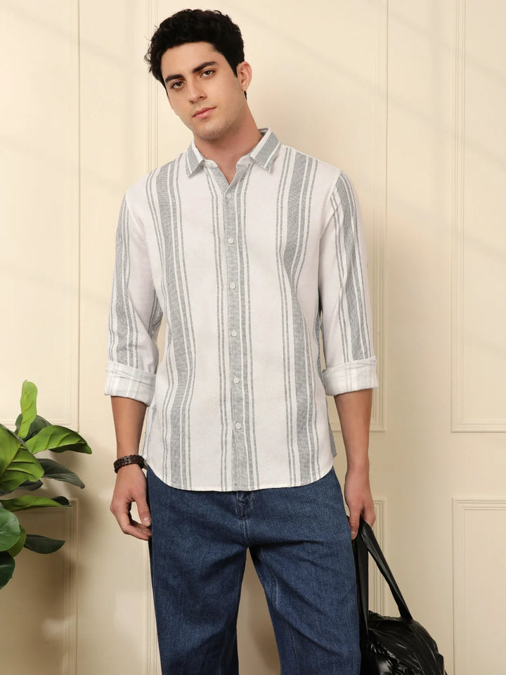 Prime Striped Regular Fit Shirt